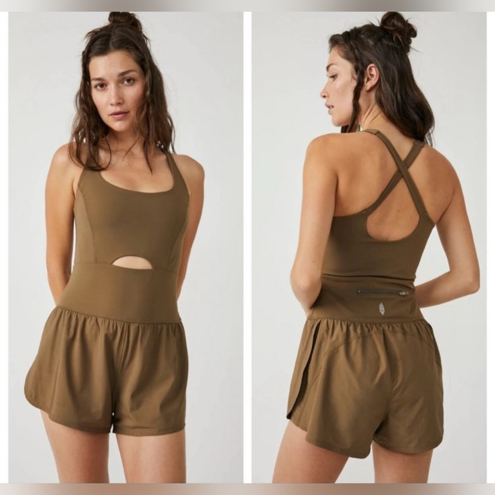 Free People Righteous Runsie in Tea Leaves
